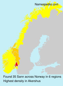 Surname Sann in Norway Surname Sann in Norway