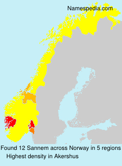 Surname Sannem in Norway Surname Sannem in Norway