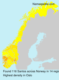 Surname Santos in Norway Surname Santos in Norway