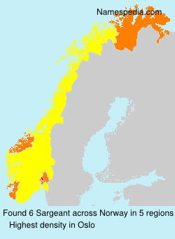 Surname Sargeant in Norway Surname Sargeant in Norway