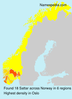 Surname Sattar in Norway Surname Sattar in Norway