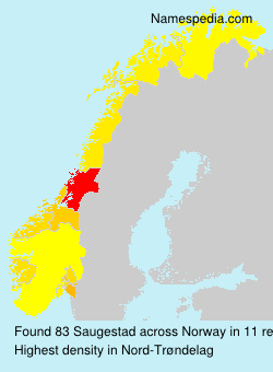Surname Saugestad in Norway Surname Saugestad in Norway