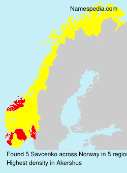 Surname Savcenko in Norway Surname Savcenko in Norway