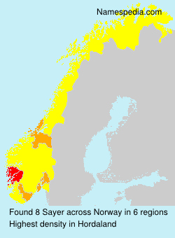 Surname Sayer in Norway Surname Sayer in Norway