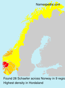 Surname Schaefer in Norway Surname Schaefer in Norway