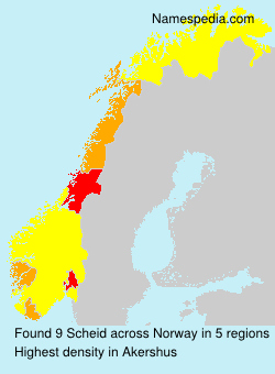 Surname Scheid in Norway Surname Scheid in Norway