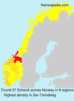 Surname Schevik in Norway Surname Schevik in Norway