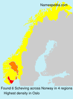 Surname Scheving in Norway Surname Scheving in Norway