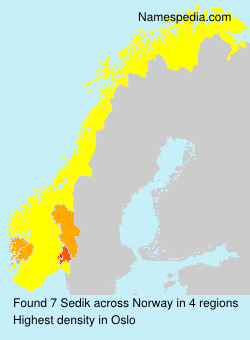Surname Sedik in Norway Surname Sedik in Norway