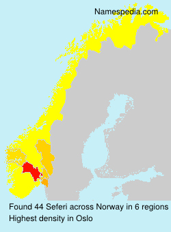 Surname Seferi in Norway Surname Seferi in Norway