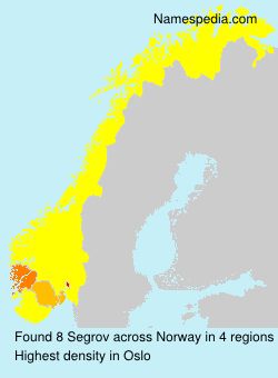 Surname Segrov in Norway Surname Segrov in Norway