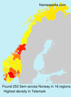 Surname Sem in Norway Surname Sem in Norway
