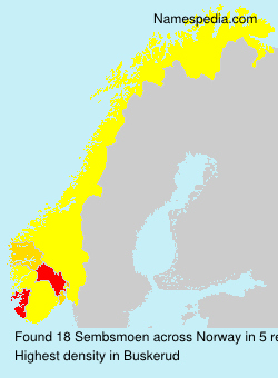 Surname Sembsmoen in Norway Surname Sembsmoen in Norway