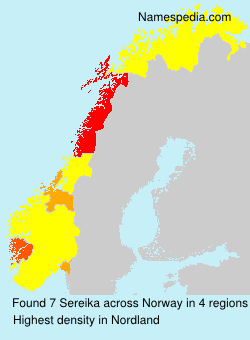 Surname Sereika in Norway Surname Sereika in Norway