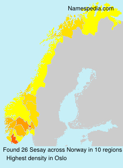 Surname Sesay in Norway Surname Sesay in Norway
