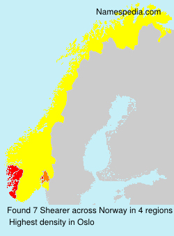 Surname Shearer in Norway Surname Shearer in Norway