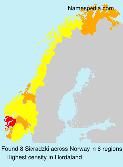Surname Sieradzki in Norway Surname Sieradzki in Norway