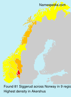 Surname Siggerud in Norway Surname Siggerud in Norway