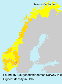 Surname Sigurjonsdottir in Norway Surname Sigurjonsdottir in Norway