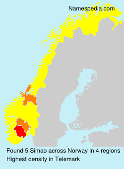 Surname Simao in Norway Surname Simao in Norway