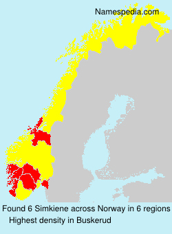 Surname Simkiene in Norway Surname Simkiene in Norway