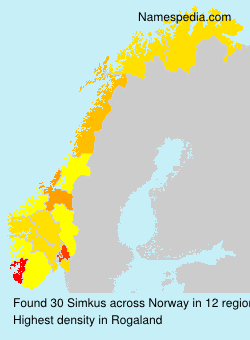 Surname Simkus in Norway Surname Simkus in Norway
