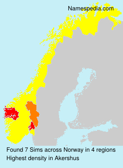 Surname Sims in Norway Surname Sims in Norway