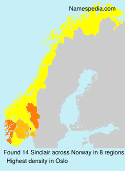 Surname Sinclair in Norway Surname Sinclair in Norway
