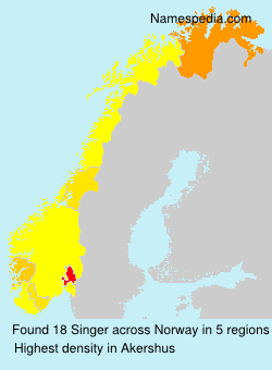 Surname Singer in Norway Surname Singer in Norway