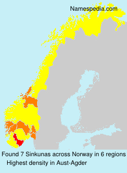 Surname Sinkunas in Norway