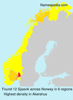Surname Sjaavik in Norway Surname Sjaavik in Norway