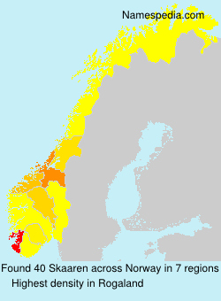Surname Skaaren in Norway