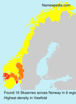 Surname Skaarnes in Norway