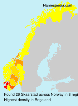 Surname Skaarstad in Norway Surname Skaarstad in Norway