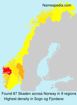 Surname Skaden in Norway