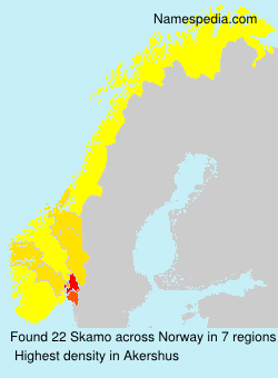 Surname Skamo in Norway Surname Skamo in Norway