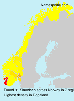 Surname Skandsen in Norway Surname Skandsen in Norway