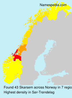 Surname Skarsem in Norway Surname Skarsem in Norway