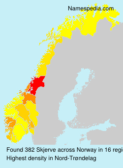 Surname Skjerve in Norway Surname Skjerve in Norway
