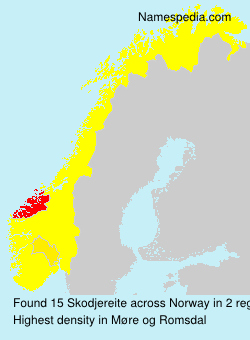 Surname Skodjereite in Norway Surname Skodjereite in Norway