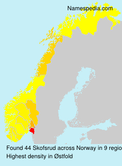 Surname Skofsrud in Norway Surname Skofsrud in Norway