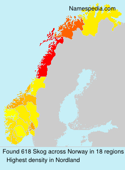 Surname Skog in Norway Surname Skog in Norway