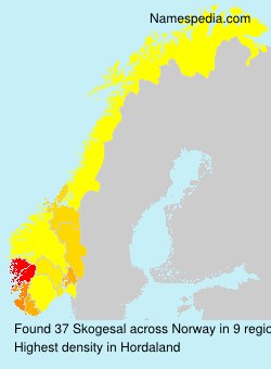 Surname Skogesal in Norway Surname Skogesal in Norway