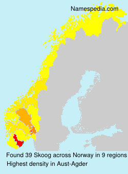 Surname Skoog in Norway Surname Skoog in Norway