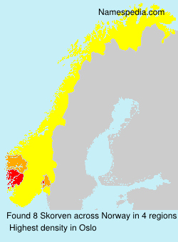Surname Skorven in Norway Surname Skorven in Norway