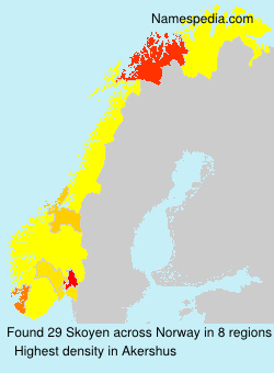 Surname Skoyen in Norway Surname Skoyen in Norway