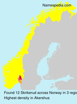 Surname Skrikerud in Norway