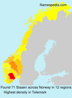 Surname Slaaen in Norway Surname Slaaen in Norway
