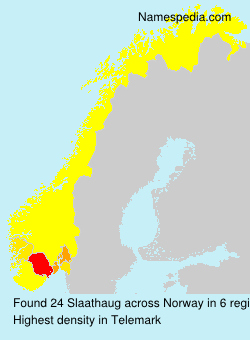 Surname Slaathaug in Norway Surname Slaathaug in Norway