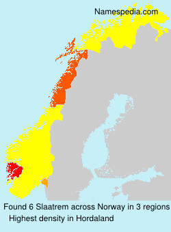 Surname Slaatrem in Norway Surname Slaatrem in Norway